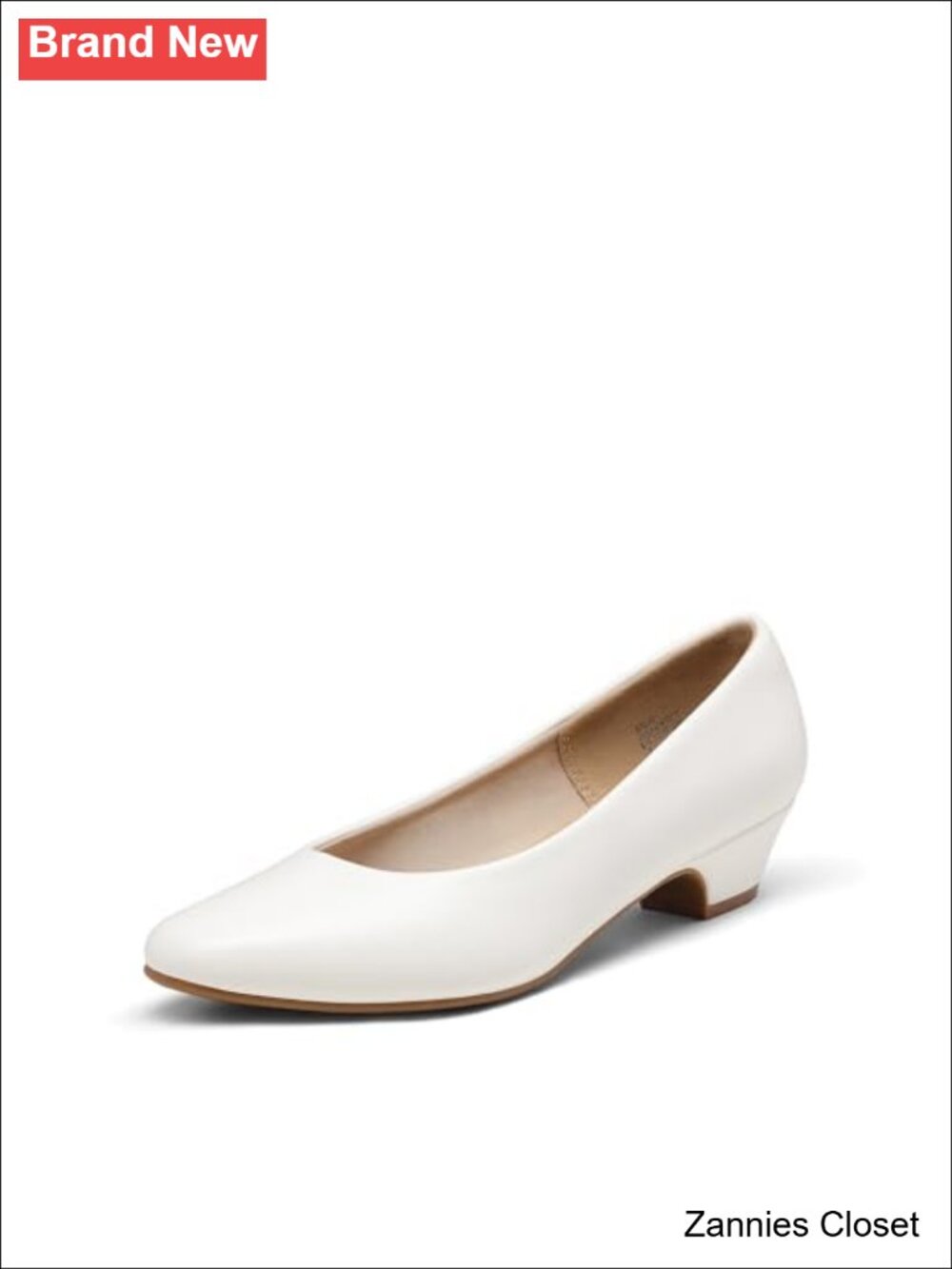 ✨ DREAM PAIRS Women's Low Chunky Heel Pump Dress Shoes